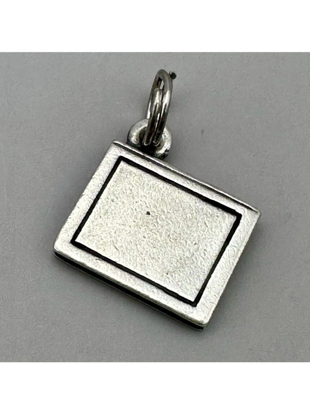 Retired James Avery School Note Book Pendant Charm #570 Sterling Silver Signed
